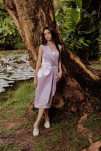 Load image into Gallery viewer, Straight cut pleated drape dress