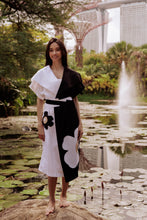 Load image into Gallery viewer, Half & half dress with flowers