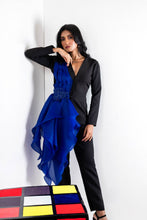 Load image into Gallery viewer, Blazer with ruffles and pants set