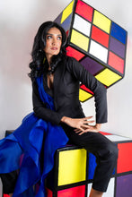 Load image into Gallery viewer, Blazer with ruffles and pants set