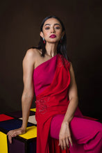 Load image into Gallery viewer, Draped jumpsuit gown