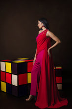 Load image into Gallery viewer, Draped jumpsuit gown