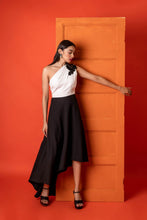 Load image into Gallery viewer, One shoulder dress with drape