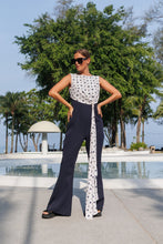 Load image into Gallery viewer, Geometric printed drape jumpsuit