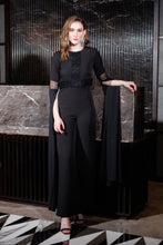 Load image into Gallery viewer, Beadwork jumpsuit with trailing sleeves