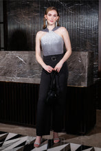 Load image into Gallery viewer, Ombre sequin yoke jumpsuit