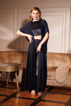 Load image into Gallery viewer, Metallic velvet top and pants