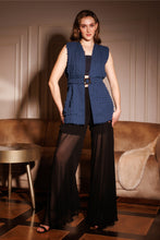 Load image into Gallery viewer, Textured jacket and sheer pants set