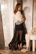 Load image into Gallery viewer, Glitter overlap shirt with sheer skirt