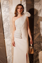 Load image into Gallery viewer, One shoulder sequin gown with slit