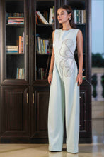 Load image into Gallery viewer, Butterfly embroidered jumpsuit