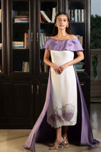 Load image into Gallery viewer, Cold shoulder butterfly dress with trail