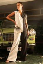 Load image into Gallery viewer, Color blocked co-ord set with butterfly embroidery