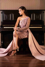 Load image into Gallery viewer, Embroidered dress with a ballgown skirt