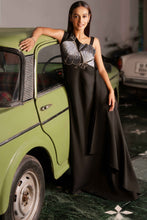 Load image into Gallery viewer, Bias cut loose fit dress with butterfly embroidery