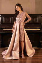 Load image into Gallery viewer, Embroidered dress with a ballgown skirt