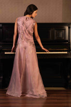 Load image into Gallery viewer, Embroidered short dress with long drapes