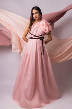 Load image into Gallery viewer, Pleated ballgown with smocking sleeve