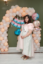 Load image into Gallery viewer, Pleated ballgown with smocking sleeve
