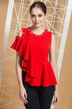 Load image into Gallery viewer, Isabelle cold shoulder top - Pranati Kejriwall