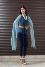Load image into Gallery viewer, Cielo gradient denim shirt - Pranati Kejriwall
