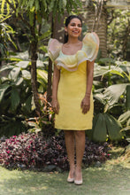 Load image into Gallery viewer, Ombre ruffle neck straight dress - Pranati Kejriwall