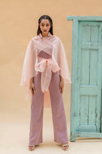 Load image into Gallery viewer, Jumpsuit with wrap cape