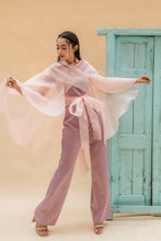 Load image into Gallery viewer, Jumpsuit with wrap cape