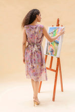 Load image into Gallery viewer, Floral printed drape dress