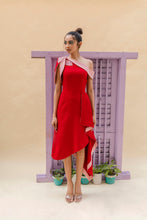 Load image into Gallery viewer, Tulip sleeve drape dress