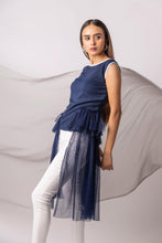Load image into Gallery viewer, Straight top with tulle panels - Pranati Kejriwall