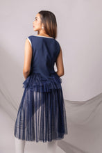 Load image into Gallery viewer, Straight top with tulle panels - Pranati Kejriwall