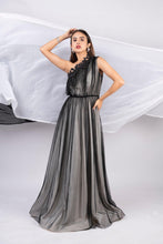 Load image into Gallery viewer, One shoulder tulle gown with gathers - Pranati Kejriwall