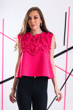 Load image into Gallery viewer, Loose top with frills