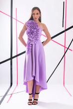 Load image into Gallery viewer, High low dress with roses