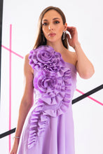 Load image into Gallery viewer, High low dress with roses