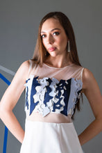 Load image into Gallery viewer, Sheer dress with laser cut work
