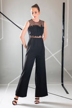 Load image into Gallery viewer, Sheer Jumpsuit with laser cut work