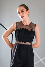 Load image into Gallery viewer, Sheer Jumpsuit with laser cut work
