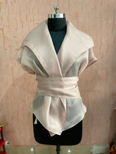 Load image into Gallery viewer, Overlap wrap top with belt - Pranati Kejriwall