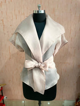 Load image into Gallery viewer, Overlap wrap top with belt - Pranati Kejriwall