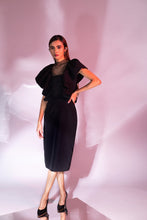 Load image into Gallery viewer, Dress with ruffles and rhinestones