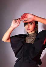 Load image into Gallery viewer, Dress with ruffles and rhinestones