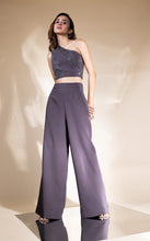 Load image into Gallery viewer, Rhinestones crop top & pants set