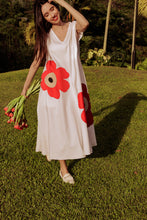 Load image into Gallery viewer, A line dress with flowers
