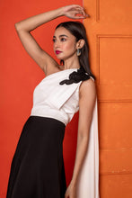 Load image into Gallery viewer, One shoulder dress with drape
