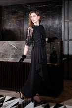 Load image into Gallery viewer, Dress with sequin tassel cape
