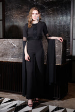 Load image into Gallery viewer, Beadwork jumpsuit with trailing sleeves

