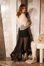 Load image into Gallery viewer, Glitter overlap shirt with sheer skirt
