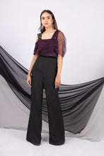 Load image into Gallery viewer, Drape asymmetric jumpsuit with cutwork strap - Pranati Kejriwall
